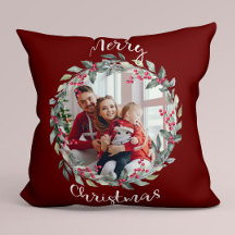 Vrolijk Kerstfeest familie foto rood