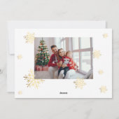 Vrolijk Kerstfeest familie foto Vakantie Kaart (Achterkant)