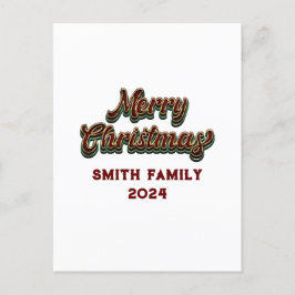 Vrolijk Kerstfeest - Familie Matching Feestdagenkaart