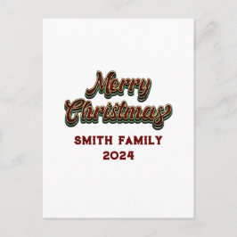 Vrolijk Kerstfeest - Familie Matching Feestdagenkaart