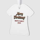 Vrolijk Kerstfeest - Familie Matching Ornament (voorkant)