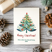 Vrolijk Kerstfeest Familie Vakantie Kaart