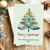 Vrolijk Kerstfeest Familie Vakantie Kaart