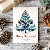 Vrolijk Kerstfeest Familie Vakantie Kaart