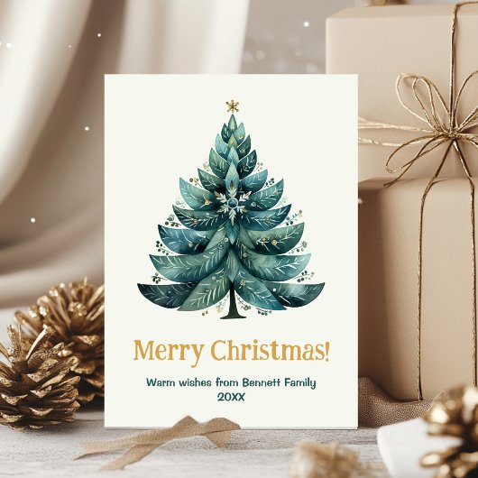 Vrolijk Kerstfeest Familie Vakantie Kaart