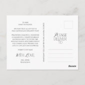 Vrolijk kerstfeest familiefoto, modern elegant briefkaart (Achterkant)