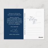 Vrolijk Kerstfeest Familiefoto, Modern Romantisch Briefkaart (Achterkant)