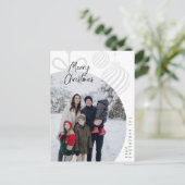 Vrolijk kerstfeest, familiefoto, vakantiegroet briefkaart (Staand voorkant)