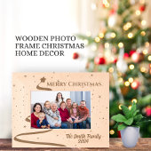 Vrolijk kerstfeest  familienaam Afbeelding Gegraveerde Lijstjes