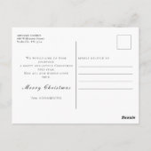 Vrolijk Kerstfeest Familienaam Boom Wenst Briefkaa Briefkaart (Achterkant)