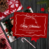 Vrolijk Kerstfeest Familienaam & Foto Feestdagenkaart