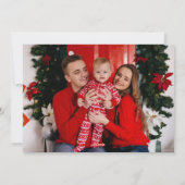 Vrolijk Kerstfeest Familienaam & Foto Feestdagenkaart (Achterkant)