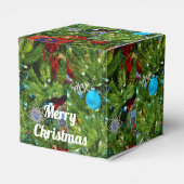 "Vrolijk kerstfeest" Favor Box Bedankdoosjes (Achterkant)