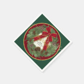 Vrolijk Kerstfeest Feest Decor Pine Krans Servetten (Hoek)