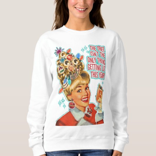 Vrolijk kerstfeest feestdag Funny krijgt drink Trui (Voorkant)