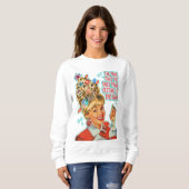 Vrolijk kerstfeest feestdag Funny krijgt drink Trui (Voorkant volledig)