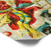 Vrolijk kerstfeest  feestdag poster (Hoek)