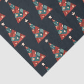 Vrolijk kerstfeest feestdagen abstracte kerstboom tissuepapier (Detail)