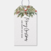 Vrolijk kerstfeest Feestdagen Cadeaulabel (Voorkant)