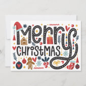 vrolijk kerstfeest | Feestdagen Groeten Kaart (Voorkant)