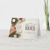 Vrolijk kerstfeest feestdagen kaart (Voorkant)