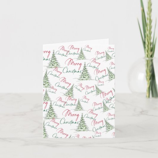 Vrolijk kerstfeest feestdagen kaart (Voorkant)