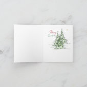 Vrolijk kerstfeest feestdagen kaart (Binnen)