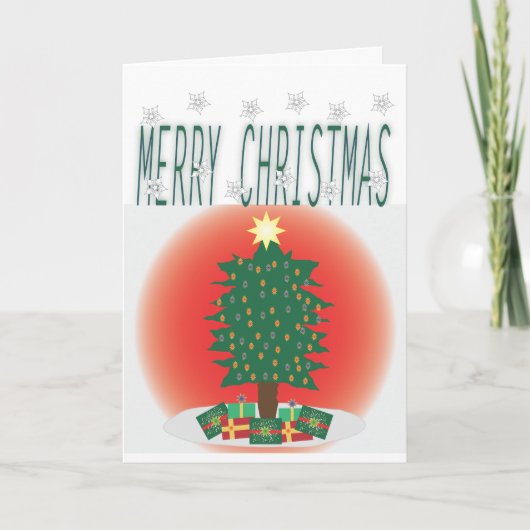 Vrolijk kerstfeest feestdagen kaart (Voorkant)