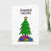 Vrolijk kerstfeest feestdagen kaart (Voorkant)