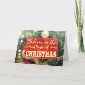 Vrolijk kerstfeest feestdagen kaart (Voorkant)