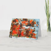 Vrolijk kerstfeest feestdagen kaart (Voorkant)