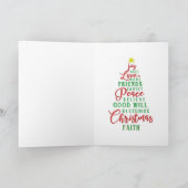 Vrolijk kerstfeest feestdagen kaart (Binnen)