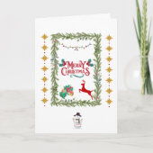 Vrolijk kerstfeest feestdagen kaart (Voorkant)