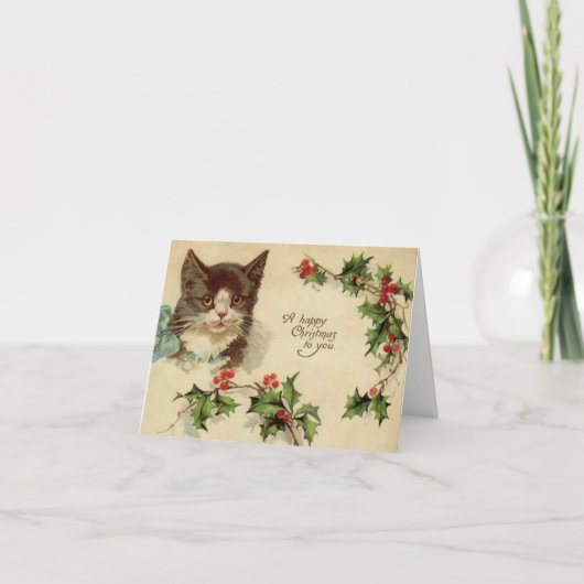 Vrolijk kerstfeest feestdagen kaart (Voorkant)