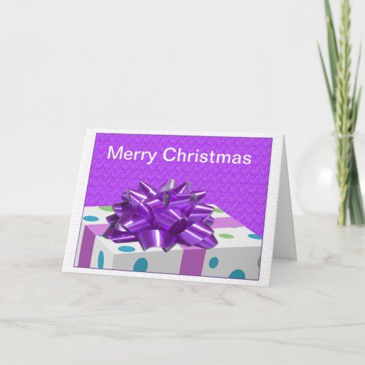 Vrolijk kerstfeest  feestdagen kaart (Voorkant)