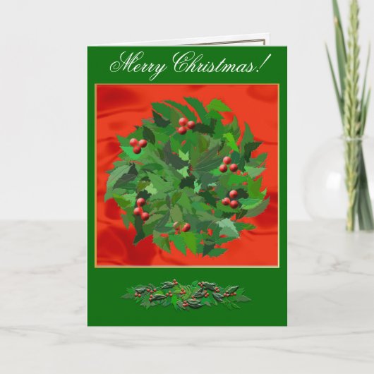 Vrolijk kerstfeest! feestdagen kaart (Voorkant)