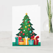 Vrolijk kerstfeest feestdagen kaart (Voorkant)