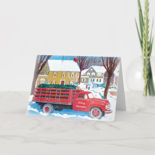 Vrolijk kerstfeest feestdagen kaart (Voorkant)