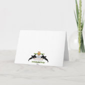 Vrolijk kerstfeest! feestdagen kaart (Achterkant)