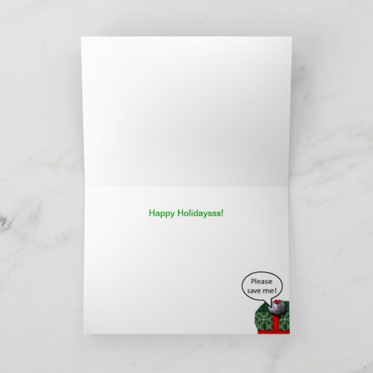 Vrolijk kerstfeest! feestdagen kaart (Binnen)