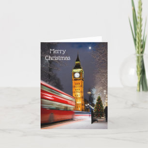 Vrolijk kerstfeest feestdagen kaart