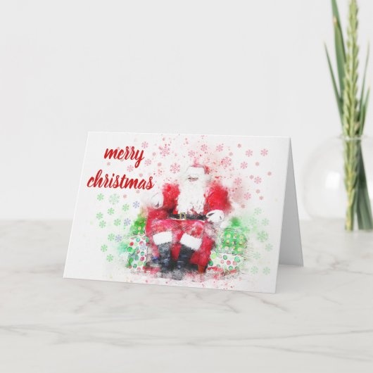 Vrolijk kerstfeest feestdagen kaart (Voorkant)