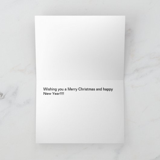 Vrolijk kerstfeest feestdagen kaart (Binnen)