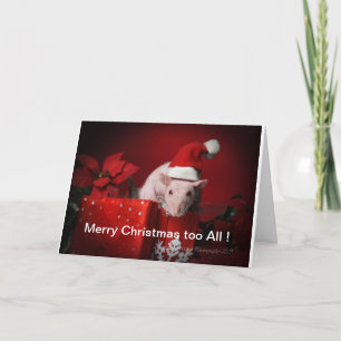 Vrolijk kerstfeest feestdagen kaart