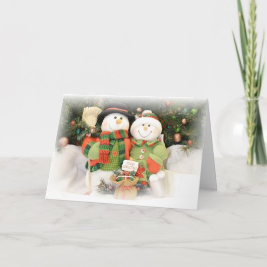 Vrolijk kerstfeest feestdagen kaart (Voorkant)