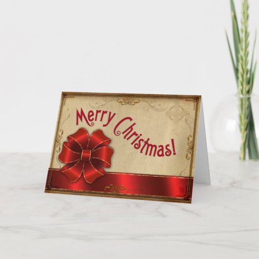 Vrolijk kerstfeest  feestdagen kaart (Voorkant)