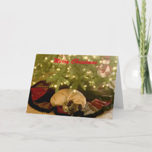 Vrolijk kerstfeest feestdagen kaart