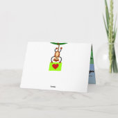 Vrolijk kerstfeest feestdagen kaart (Achterkant)