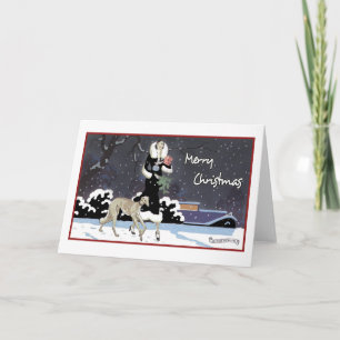 Vrolijk kerstfeest feestdagen kaart