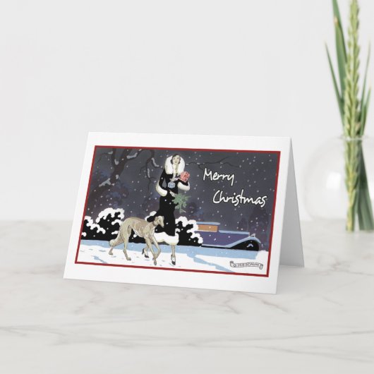 Vrolijk kerstfeest feestdagen kaart (Voorkant)